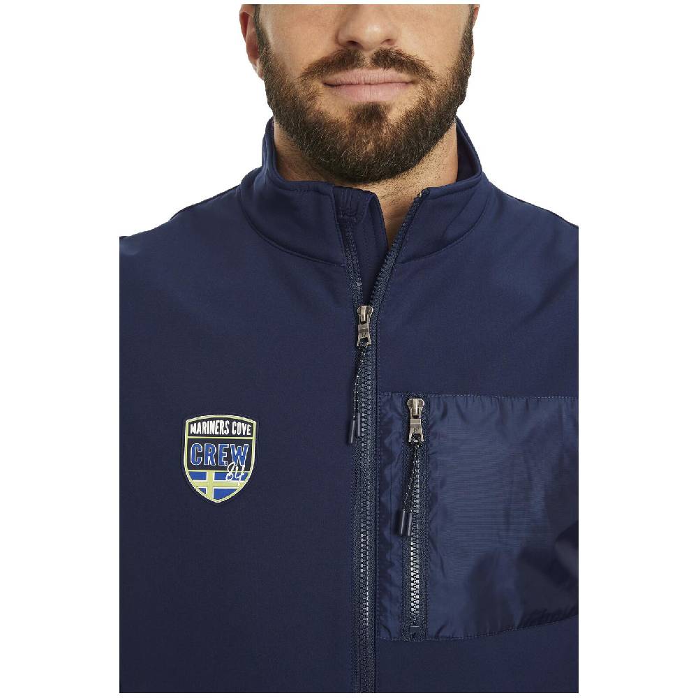 Jan Vanderstorm Softshell Weste DEMETRI dunkelblau Kostenloser Versand
