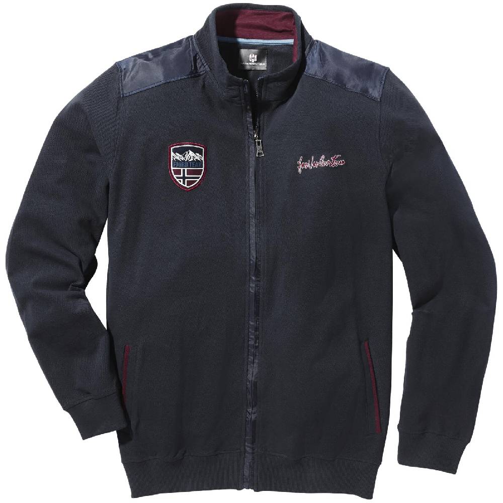 Jan Vanderstorm Sweatjacke OEYSTEIN dunkelblau Rabatt