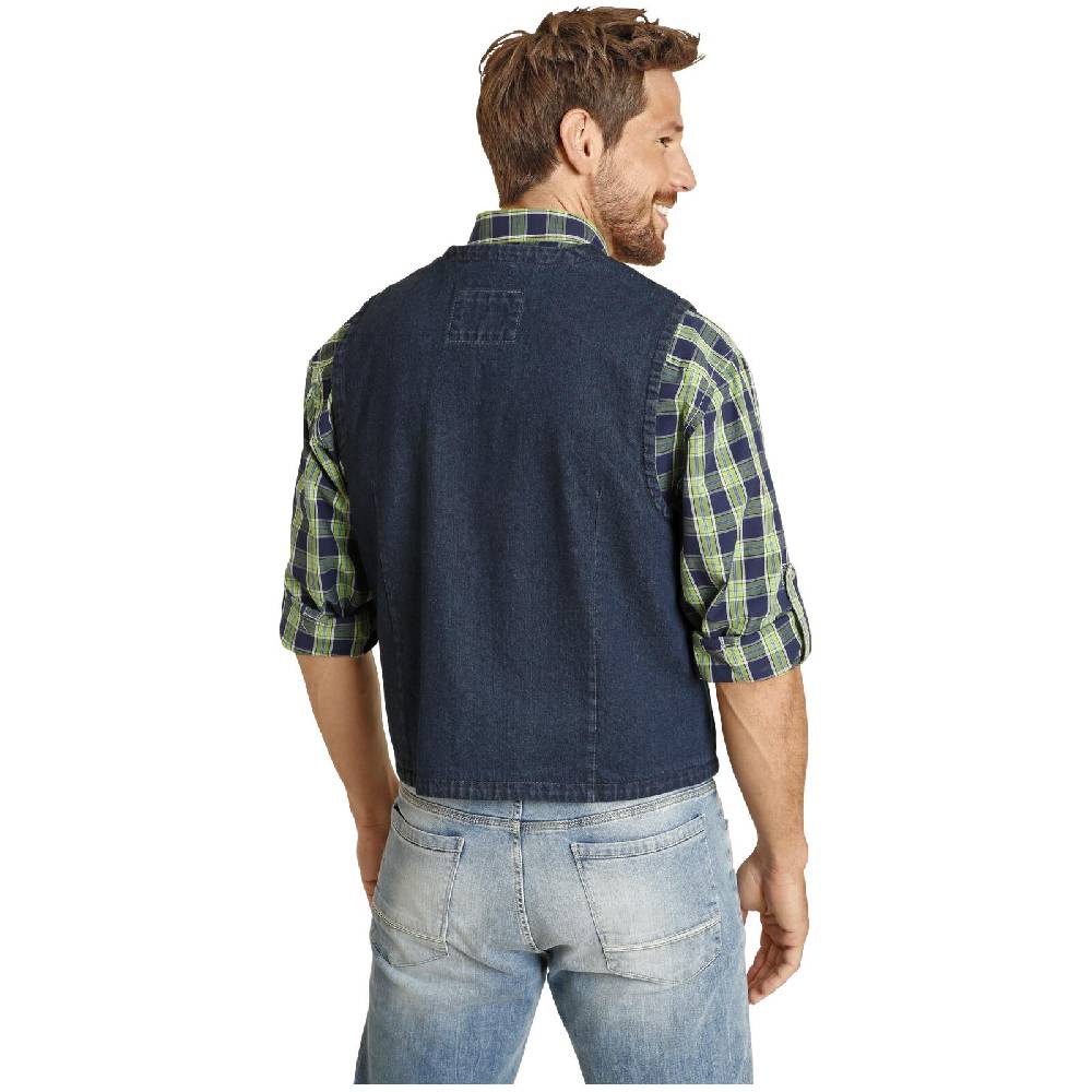 Jan Vanderstorm Jeansweste VALFRID dunkelblau Günstig kaufen