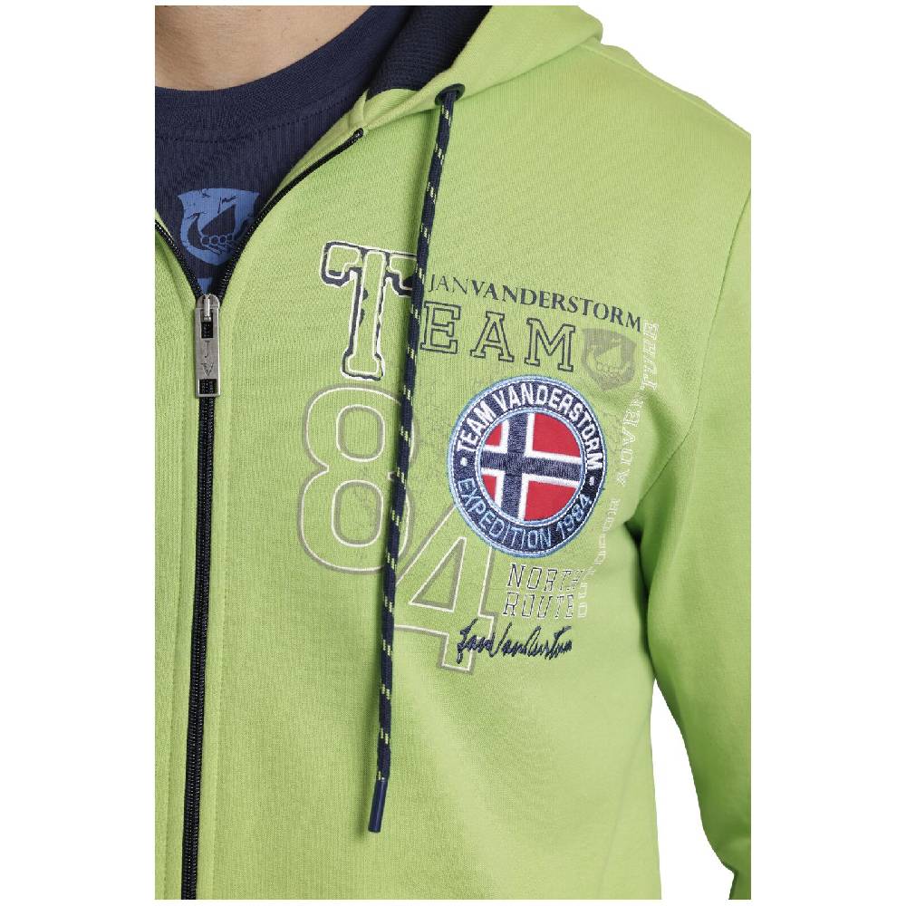 Jan Vanderstorm Sweatjacke HOLVAST grün Begrenztes Angebot