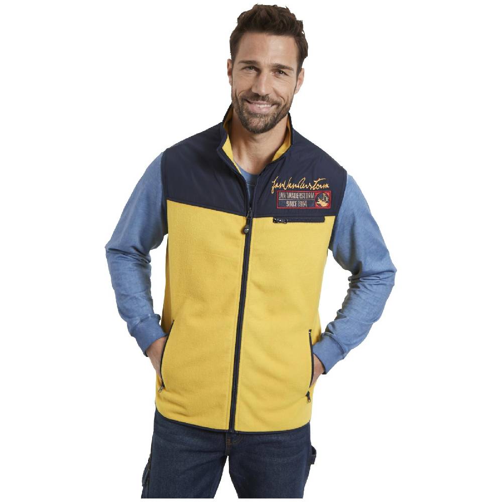 Jan Vanderstorm Fleeceweste VILEM gelb Online Shopping