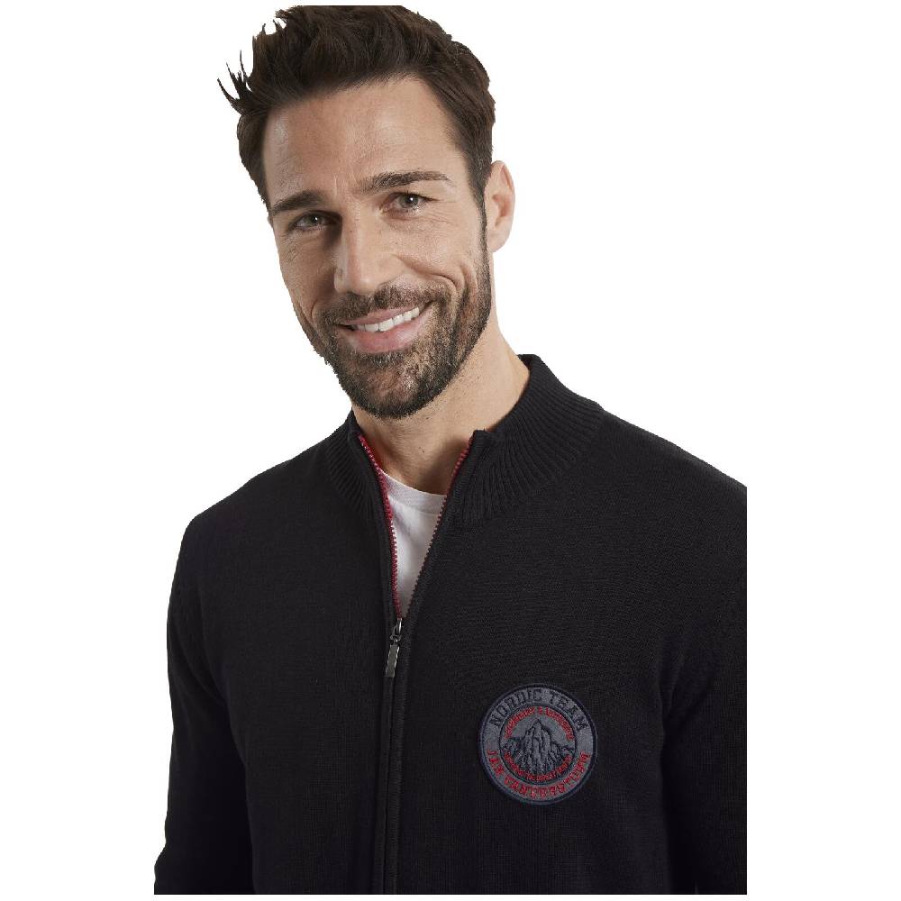 Jan Vanderstorm Strickjacke HEMMING schwarz Vatertagsangebot