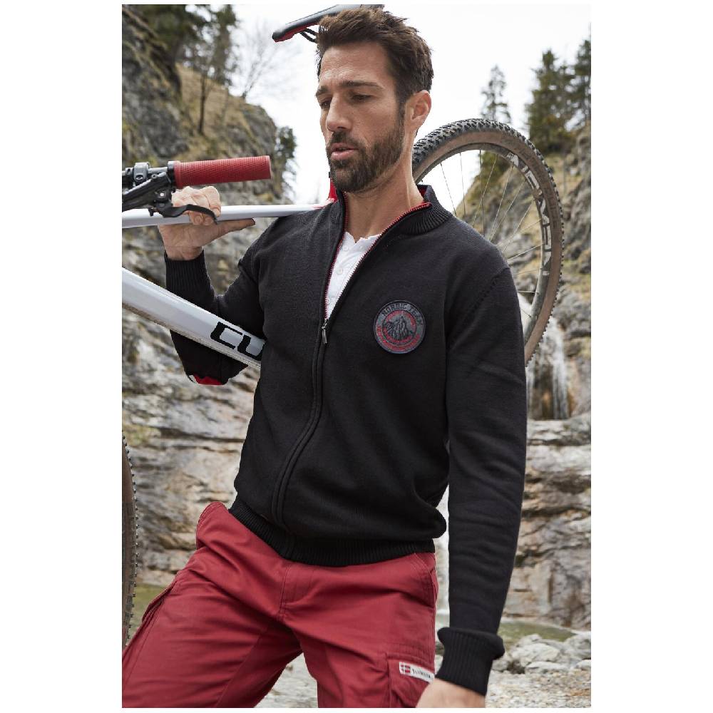 Jan Vanderstorm Strickjacke HEMMING schwarz Vatertagsangebot