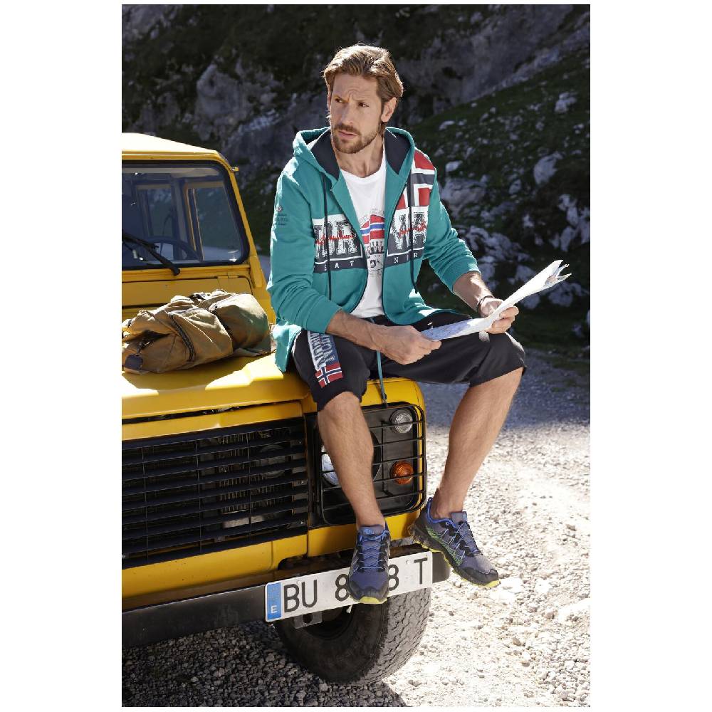 Jan Vanderstorm Sweatjacke ABBE petrol Lagerräumung