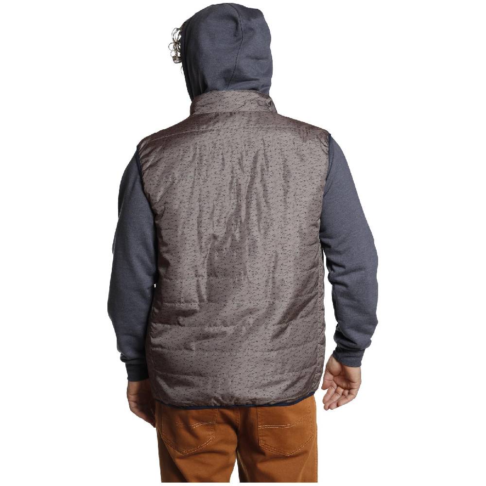 Jan Vanderstorm Steppweste HJALTE beige bedruckt Top Angebot