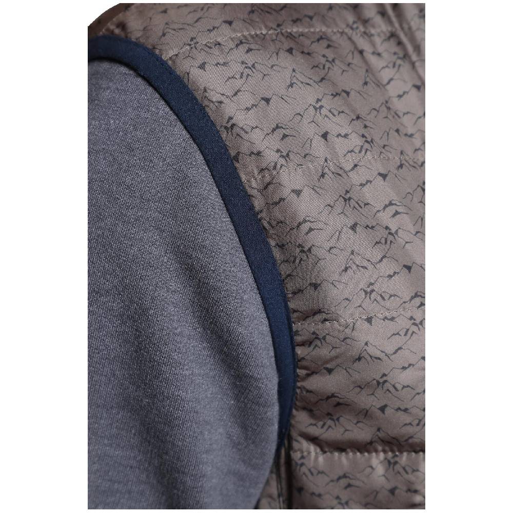 Jan Vanderstorm Steppweste HJALTE beige bedruckt Top Angebot