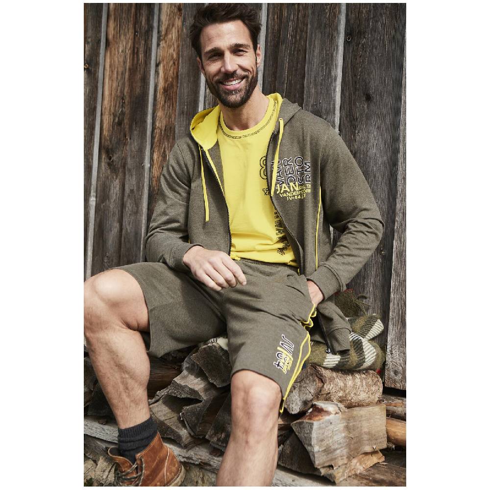 Jan Vanderstorm Sweatjacke BALSA oliv melange Räumungsverkauf