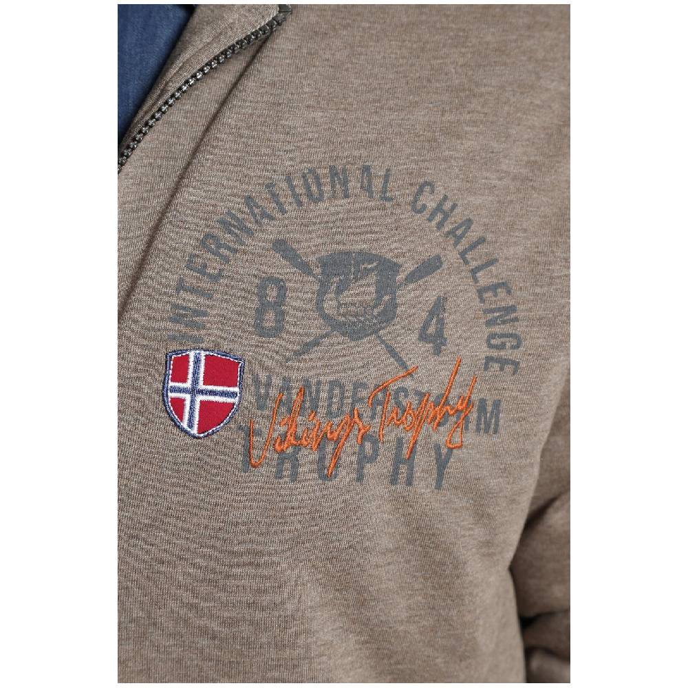 Jan Vanderstorm Sweatjacke THORSTENO beige melange Letzte 3 Tage