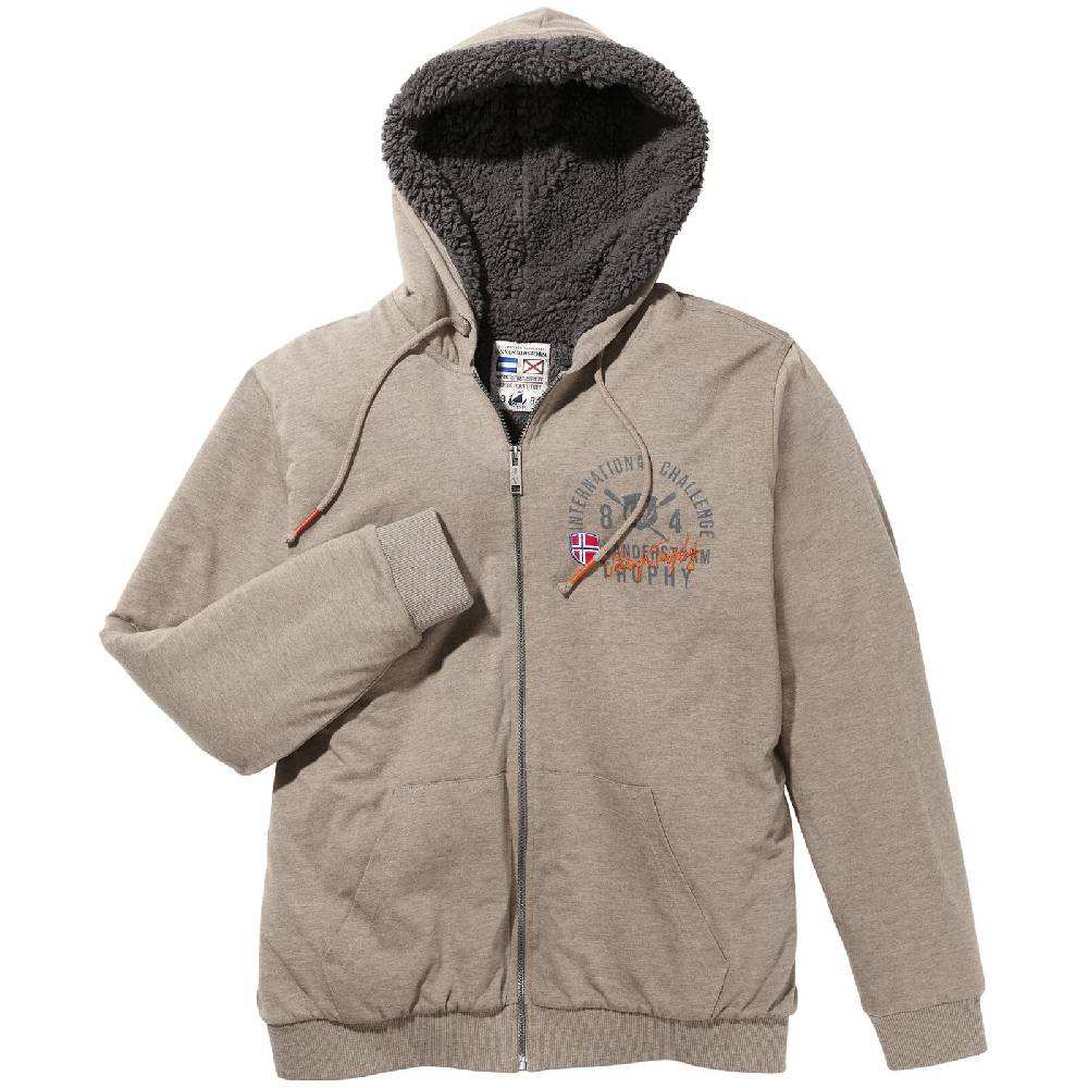Jan Vanderstorm Sweatjacke THORSTENO beige melange Letzte 3 Tage