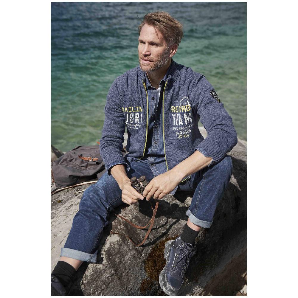Jan Vanderstorm Strickjacke SVEND blau JETZT KAUFEN