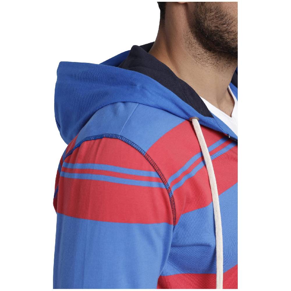 Jan Vanderstorm Sweatjacke WISHART rot blau gestreift Letzter Tag