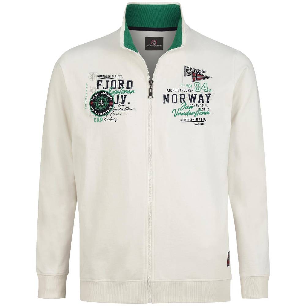 Jan Vanderstorm Sweatjacke BARUK wollweiß Bis zu 50% Rabatt