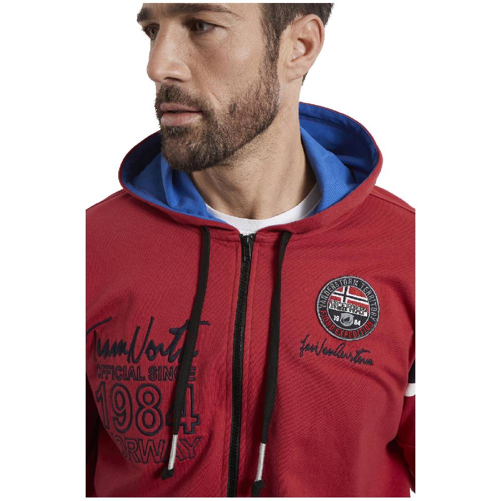 Jan Vanderstorm Sweatjacke ANTOO rot Bis zu 60% Rabatt