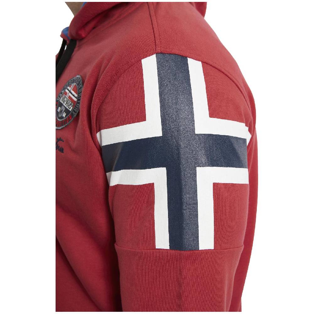 Jan Vanderstorm Sweatjacke ANTOO rot Bis zu 60% Rabatt