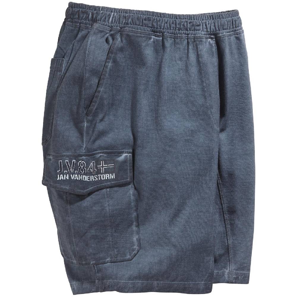 Jan Vanderstorm Sweatbermuda FRERK blau Sonderangebot der Fabrik