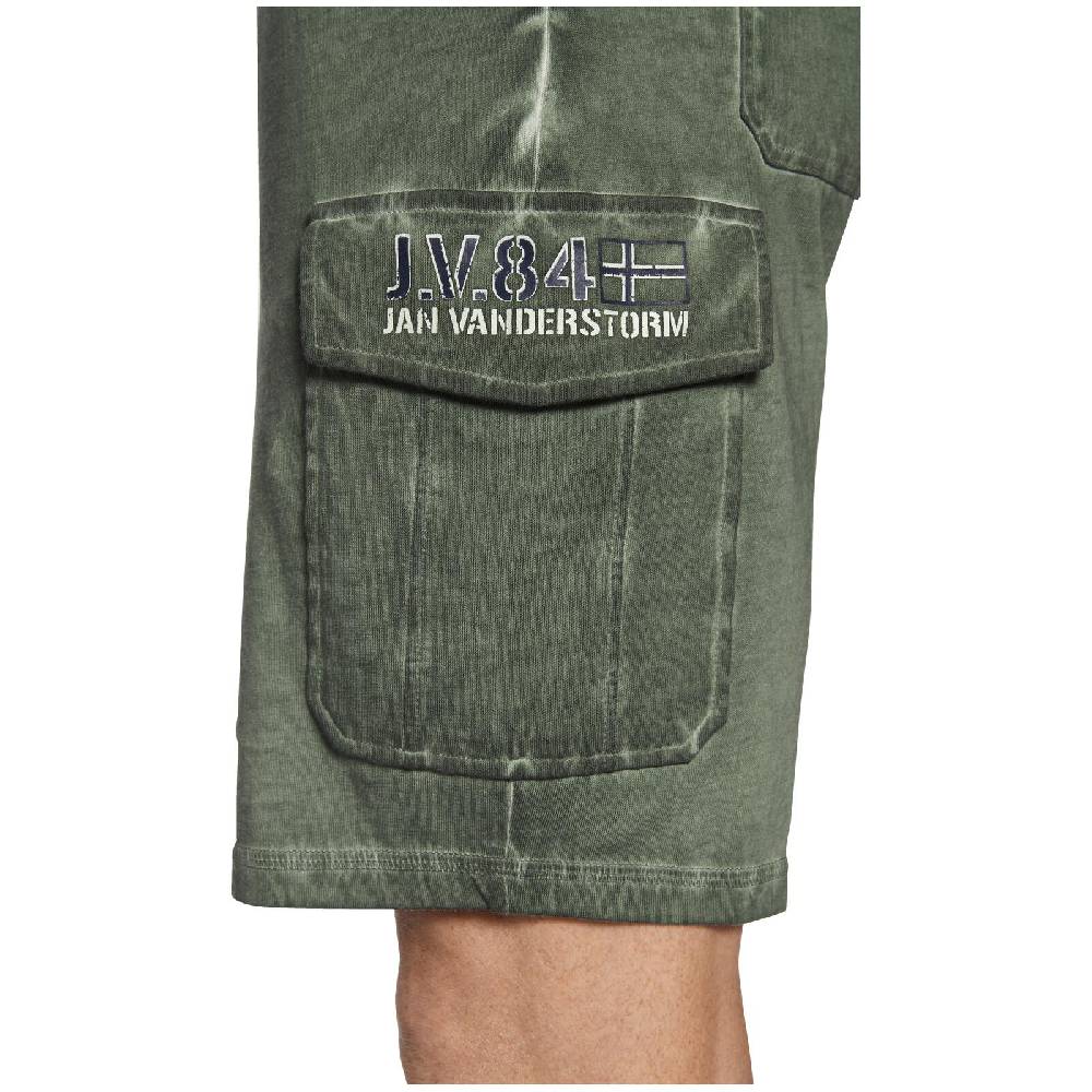 Jan Vanderstorm Sweatbermuda FRERK oliv Super Rabatt