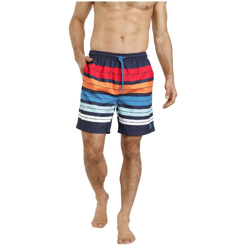 Jan Vanderstorm Badeshorts HJALMAR blau gestreift Clearance-Verkauf