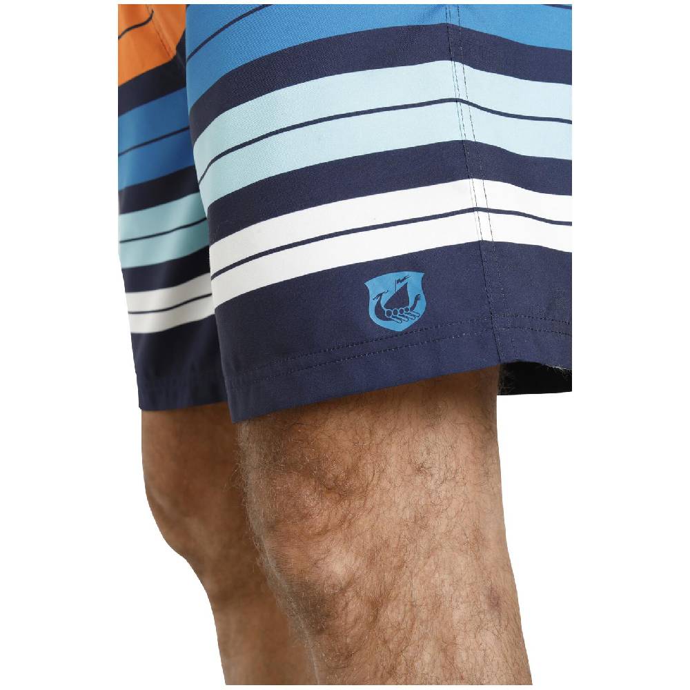 Jan Vanderstorm Badeshorts HJALMAR blau gestreift Clearance-Verkauf