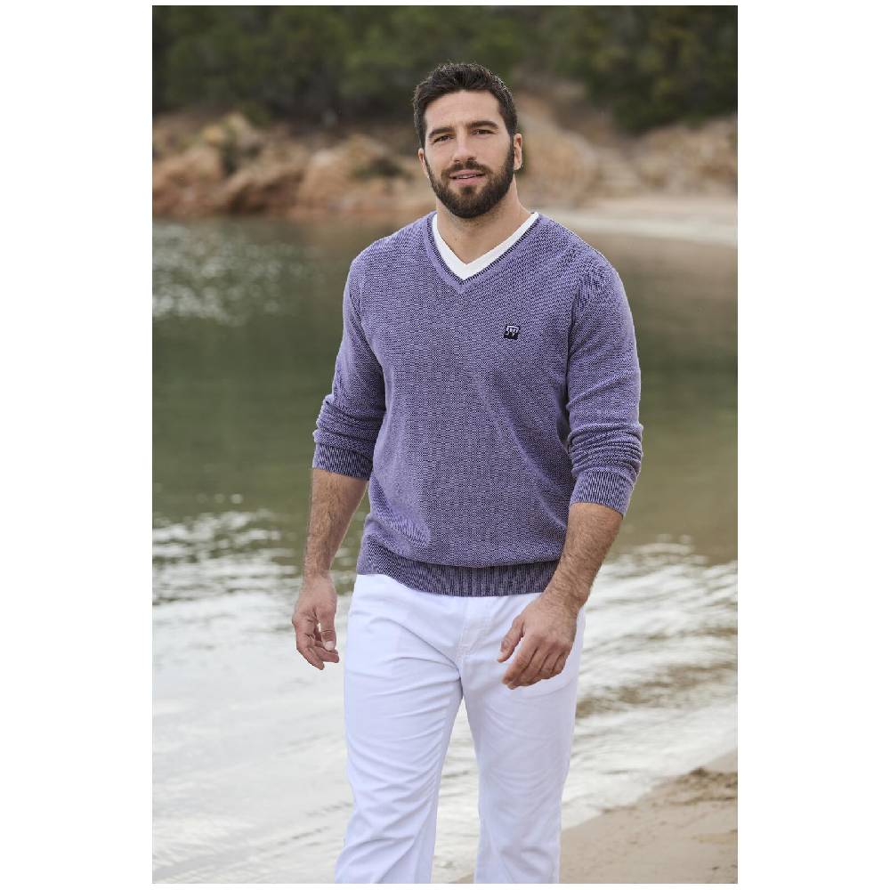 Jan Vanderstorm Pullover KEIMO helllila melange Letzte 3 Tage