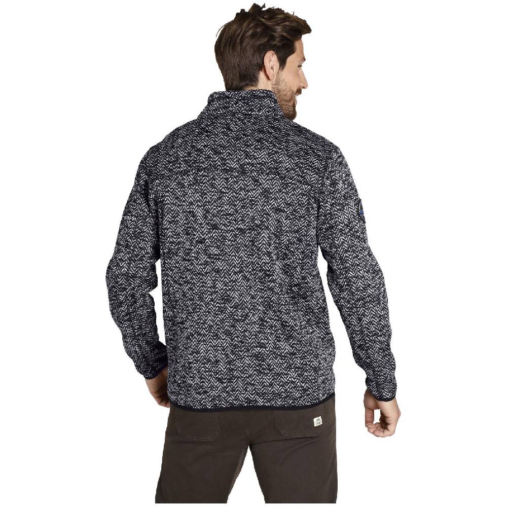Jan Vanderstorm Strickfleecejacke KOLMUND schwarz Letzte 2 Tage