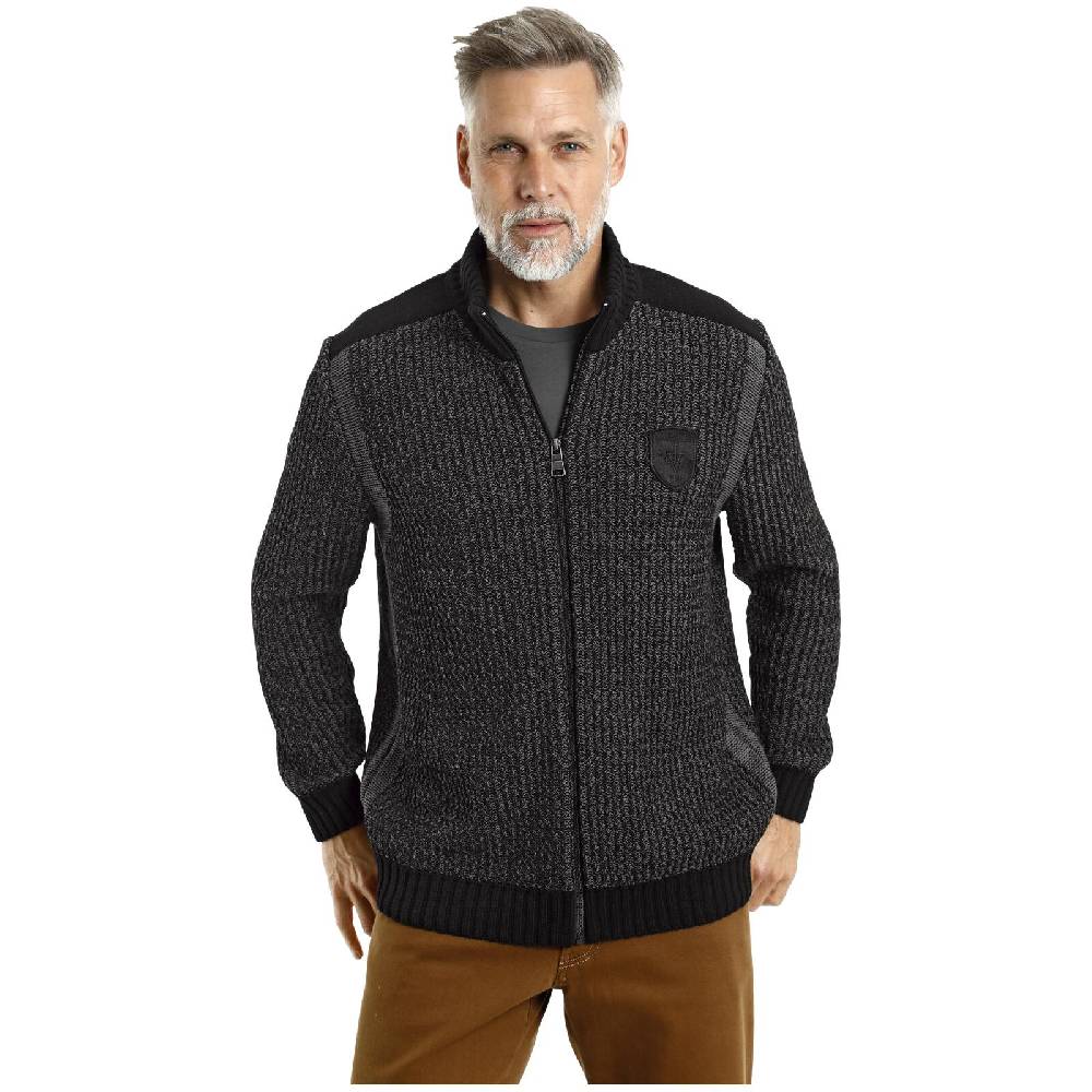 Jan Vanderstorm Strickjacke HALSTEN schwarz Bis zu 50% Rabatt