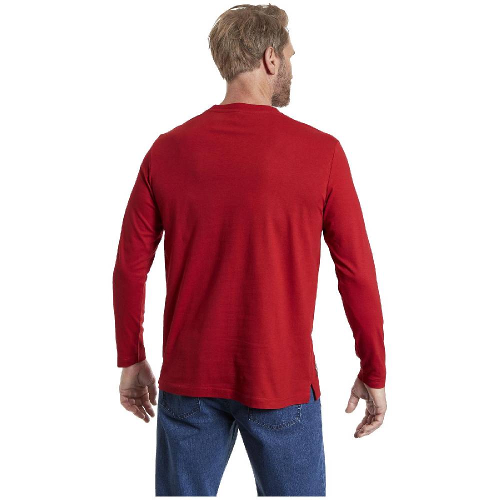 Jan Vanderstorm Langarmshirt NIELSON rot Sonderangebot der Fabrik