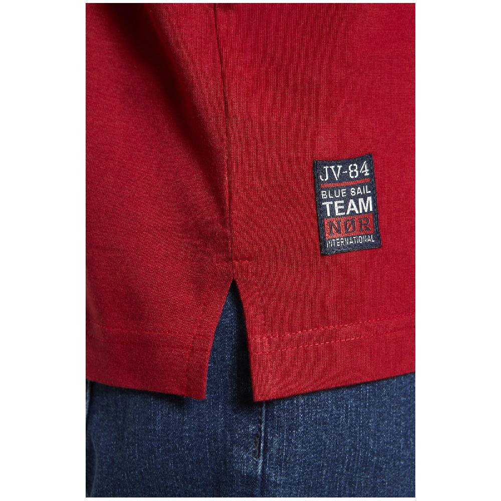 Jan Vanderstorm Langarmshirt NIELSON rot Sonderangebot der Fabrik
