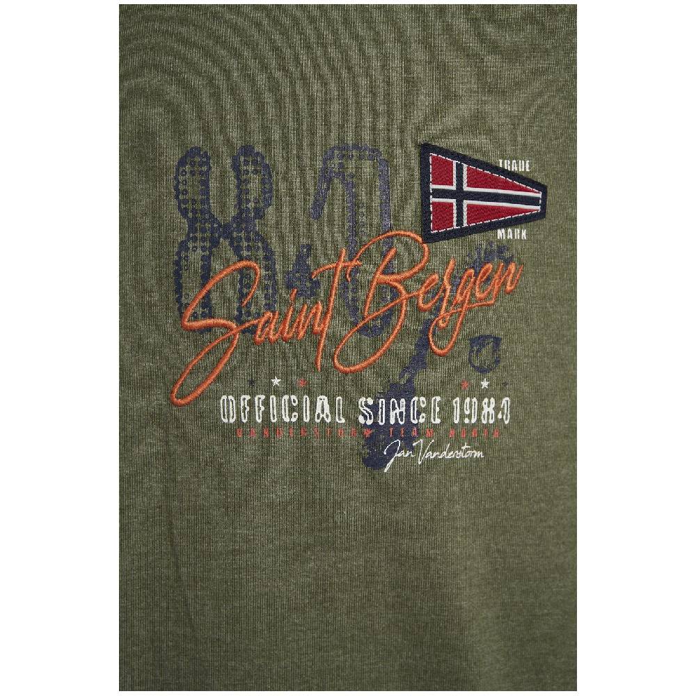 Jan Vanderstorm Sweatshirt THORBEN khaki melange Vierteljährliche Förderung