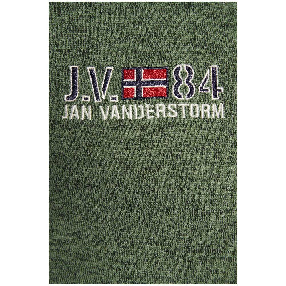 Jan Vanderstorm Fleecejacke ASVA grün melange Nur noch ein Tag übrig