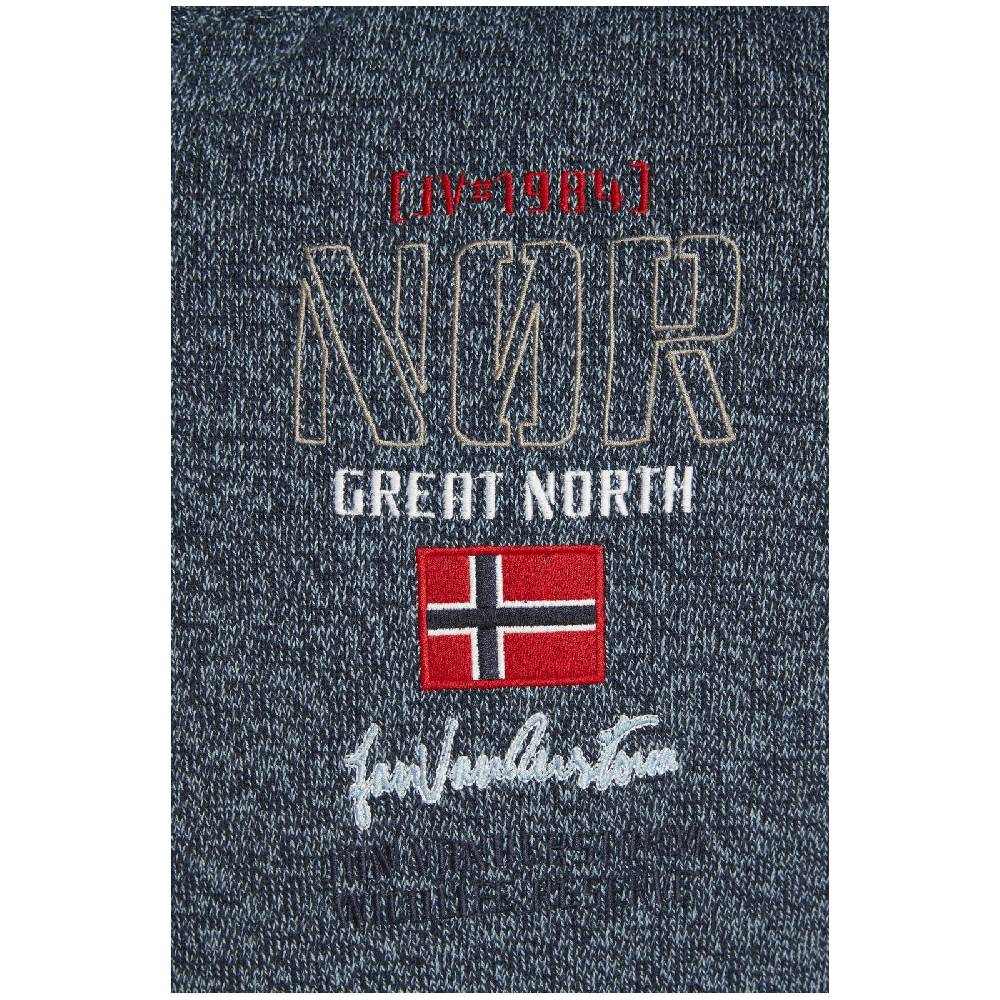 Jan Vanderstorm Pullover CAJETAN dunkelblau melange Super Rabatt