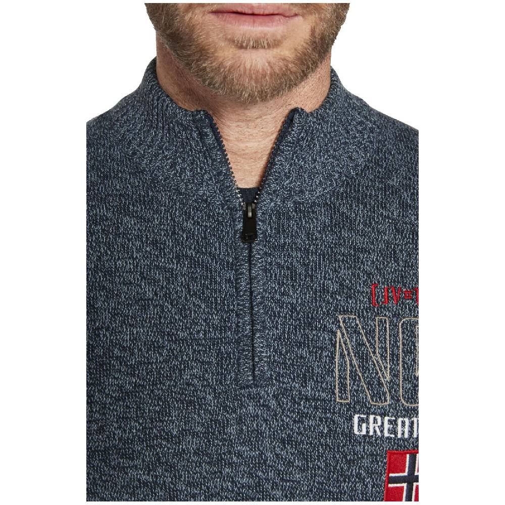 Jan Vanderstorm Pullover CAJETAN dunkelblau melange Super Rabatt