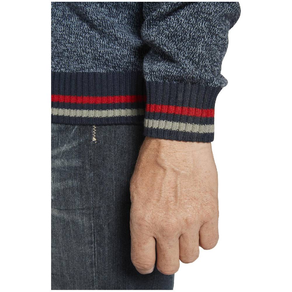 Jan Vanderstorm Pullover CAJETAN dunkelblau melange Super Rabatt