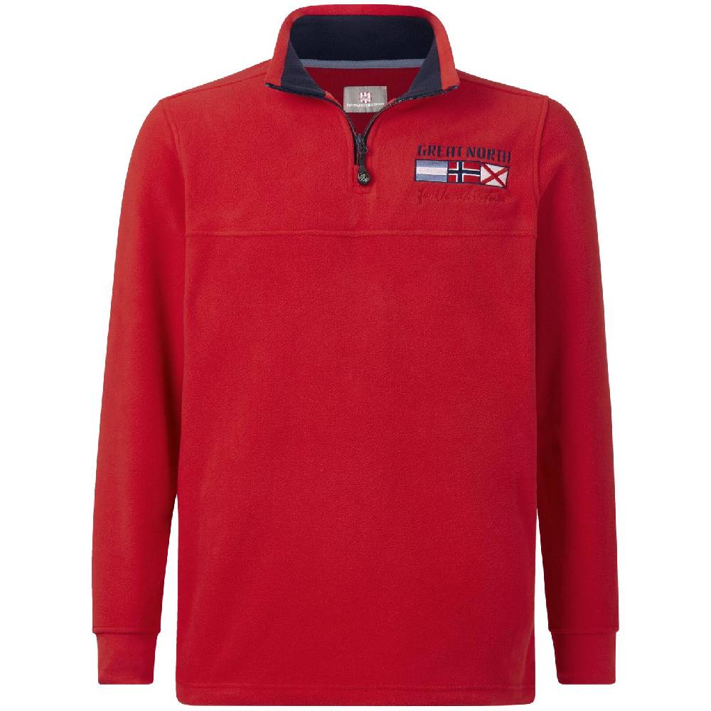 Jan Vanderstorm Fleece-Sweatshirt SIETSE rot