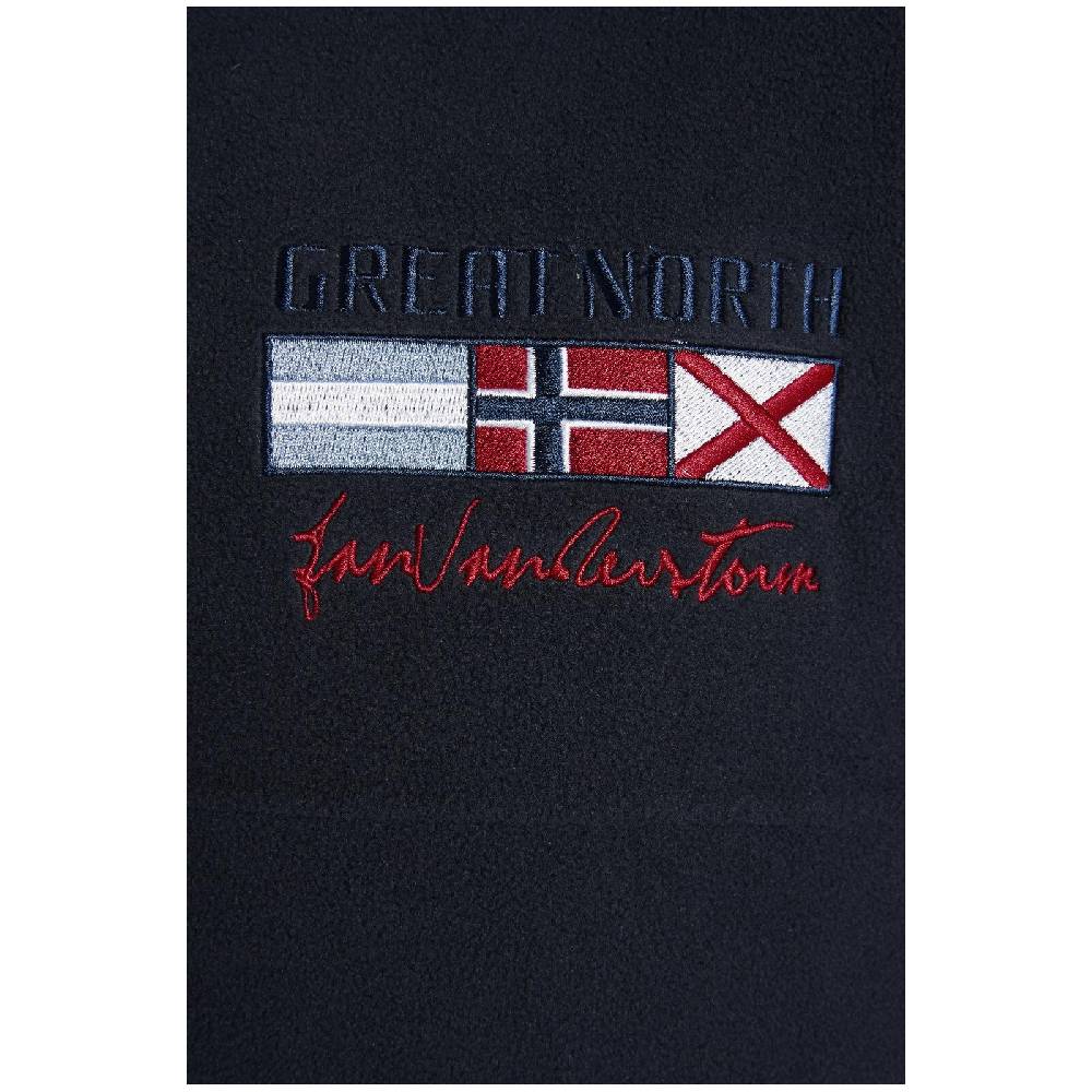 Jan Vanderstorm Fleece-Sweatshirt SIETSE dunkelblau 50% Rabatt mit kostenlosem Versand