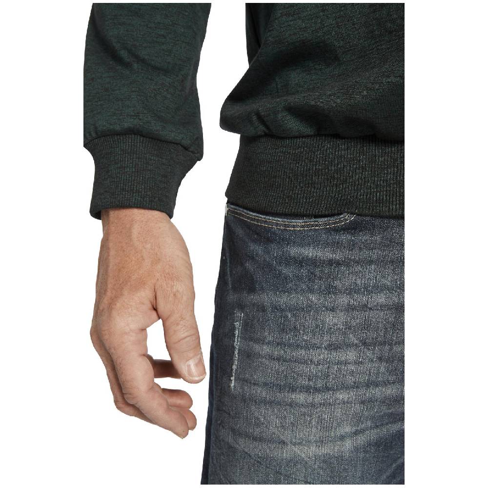 Jan Vanderstorm Sweatshirt SVERRE dunkelgrün melange Kostenloser Versand international
