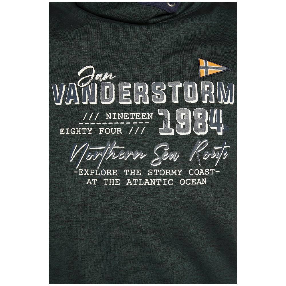 Jan Vanderstorm Sweatshirt SVERRE dunkelgrün melange Kostenloser Versand international