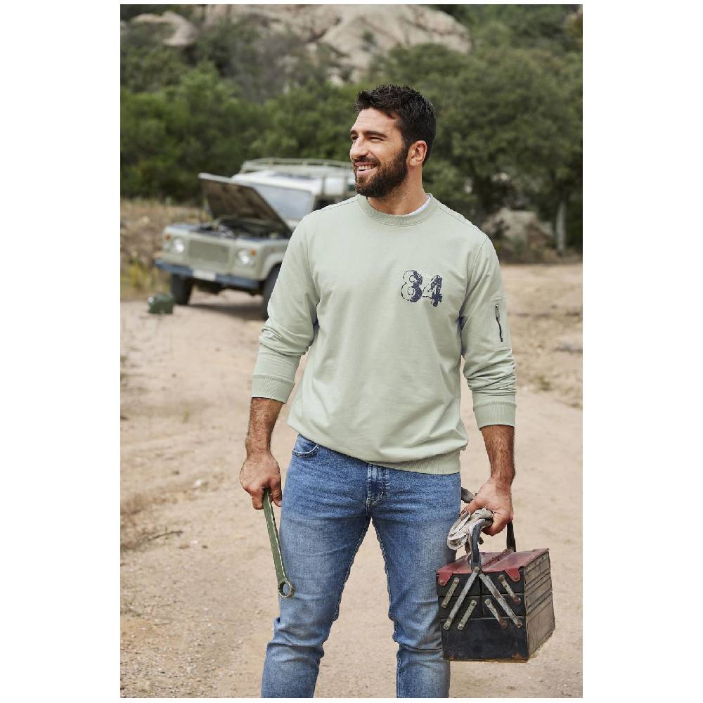 Jan Vanderstorm Sweatshirt ALFI hellgrün Begrenzt auf 3 Tage