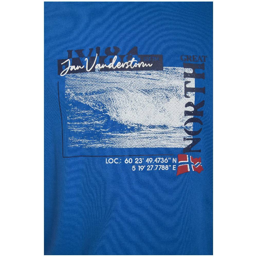 Jan Vanderstorm T-Shirt PITTER royal blau Im Verkauf