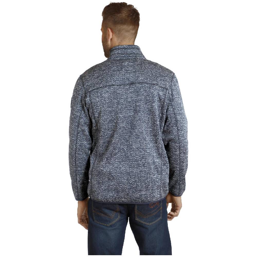 Jan Vanderstorm Strickfleecejacke KOLMUND dunkelblau Heißer Verkauf