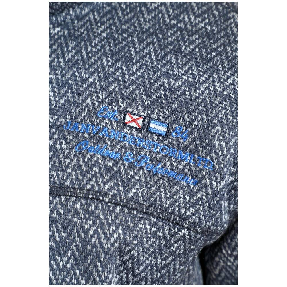 Jan Vanderstorm Strickfleecejacke KOLMUND dunkelblau Heißer Verkauf