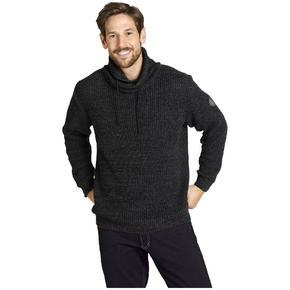 Jan Vanderstorm Pullover DUMENI schwarz melange Top Angebot