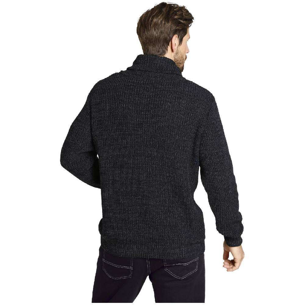 Jan Vanderstorm Pullover DUMENI schwarz melange Top Angebot