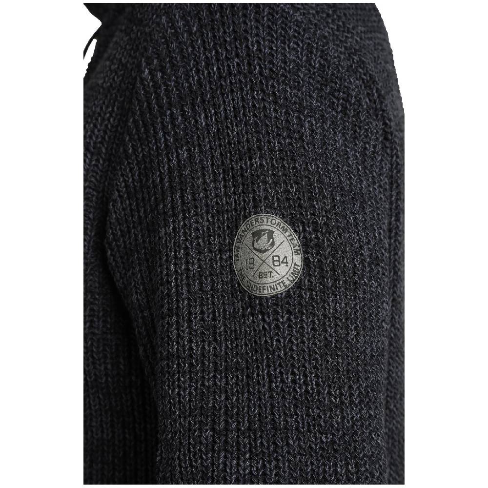 Jan Vanderstorm Pullover DUMENI schwarz melange Top Angebot