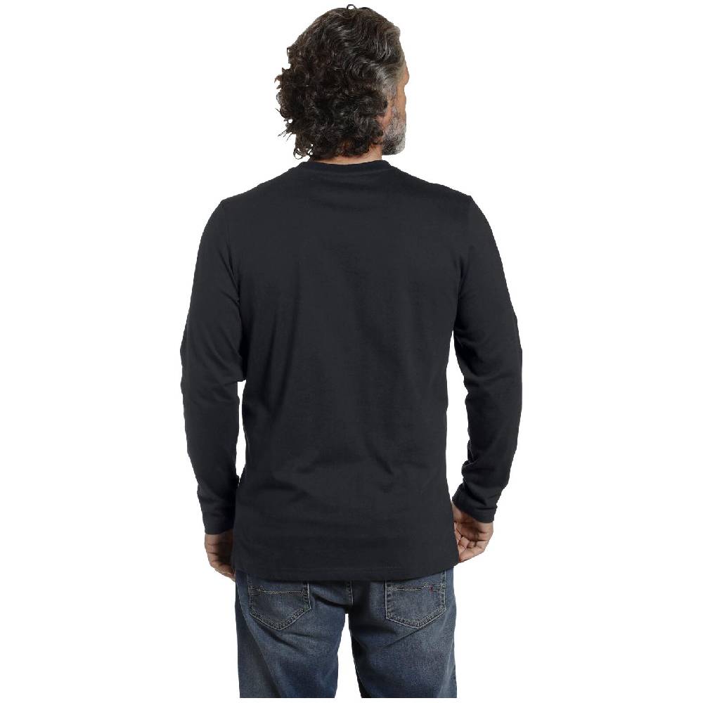Jan Vanderstorm Langarmshirt STAAF schwarz Online Outlet