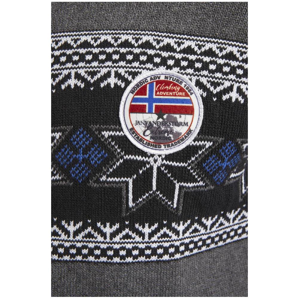 Jan Vanderstorm Pullover EERU dunkelgrau Bestseller