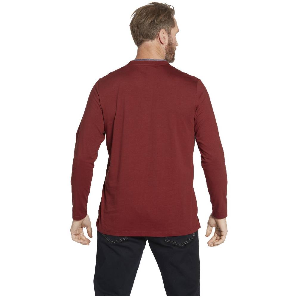 Jan Vanderstorm Langarmshirt NICIAS dunkelrot VIP-Rabatte