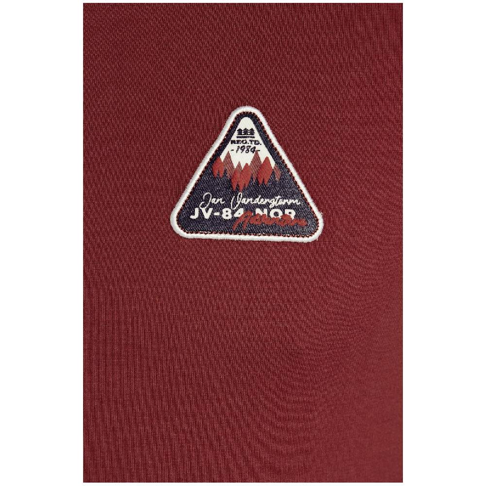 Jan Vanderstorm Langarmshirt NICIAS dunkelrot VIP-Rabatte