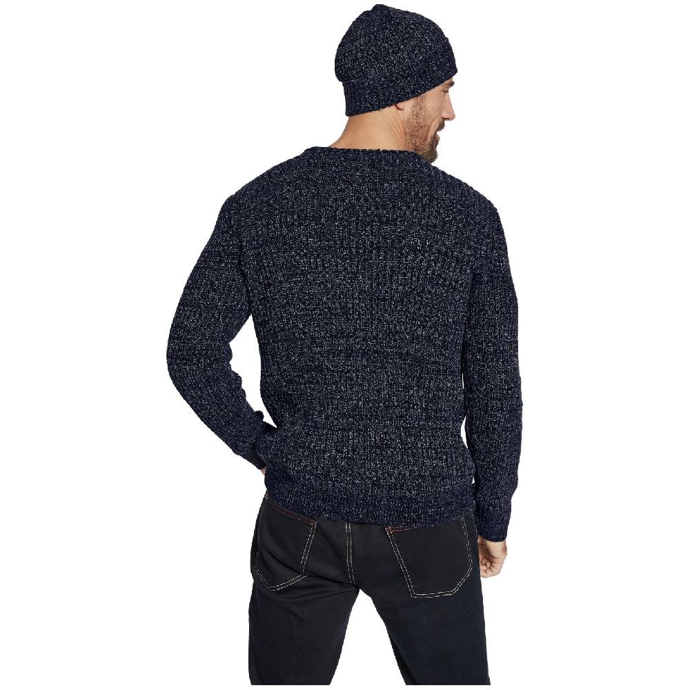 Jan Vanderstorm Pullover mit Mütze RONAI dunkelblau melange Kostenlose Rückgabe