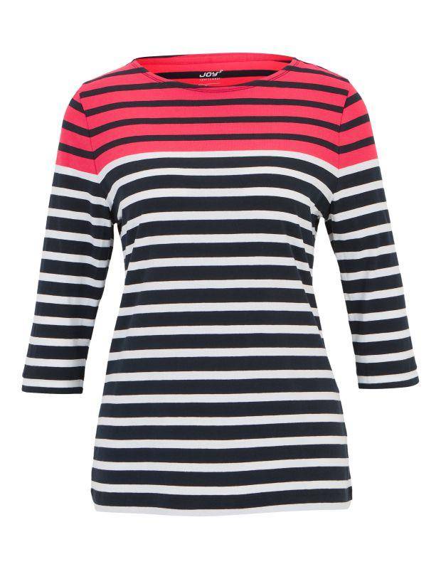 Joy Sportswear 3/4-Arm-Shirt CELIA T-Shirt mit feinem Ringeldessign Großer Ausverkauf