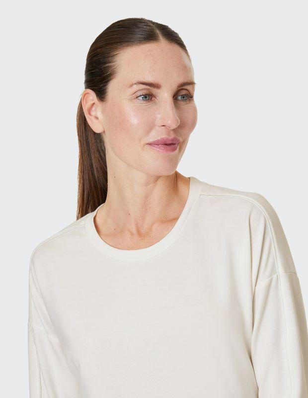 Joy Sportswear Sweatshirt RIKE Softes Sweatshirt mit Glanz Paspel Auslauf